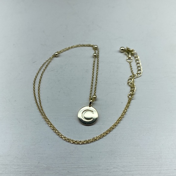 Yellow Gold Vermeil “C” Monogram Necklace - Picture 2 of 8